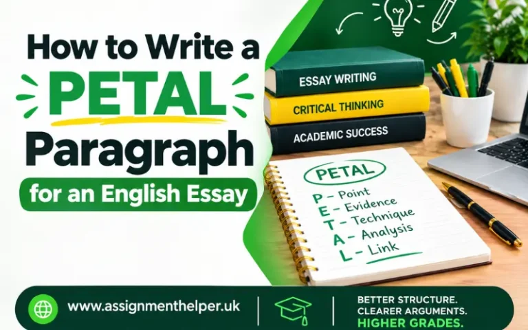 Write a PETAL Paragraph for an English Essay